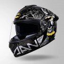 STUDDS DRIFTER BATMAN EDITION BLACK/YELLOW & GREY HELMET