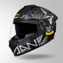 STUDDS DRIFTER BATMAN EDITION MATT BLACK/ YELLOW & GREY HELMET