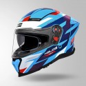 STUDDS HELIOS D2 CIRCUIT DECOR BLUE & RED HELMET
