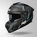 STUDDS DRIFTER D4 R1 DECOR MATT BLACK & GREY HELMET