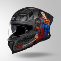STUDDS HELIOS SUPERMAN EDITION MATT GREY & BLUE HELMET