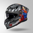 STUDDS HELIOS SUPERMAN EDITION MATT SILVER & BLUE HELMET