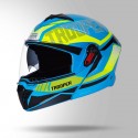 STUDDS TROOPER DV D1 DECOR BLUE & YELLOW HELMET