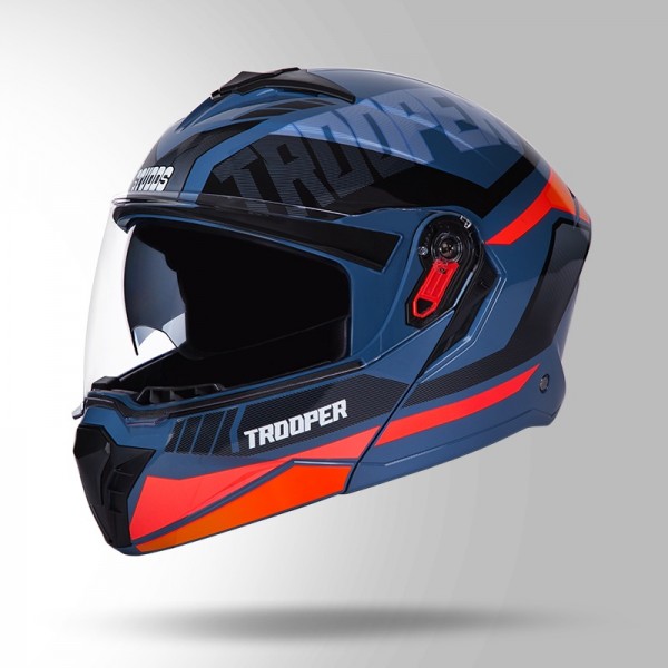 STUDDS TROOPER DV D1 DECOR BLUE & PINK HELMET