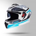 STUDDS TROOPER DV D1 DECOR GREY & BLUE HELMET
