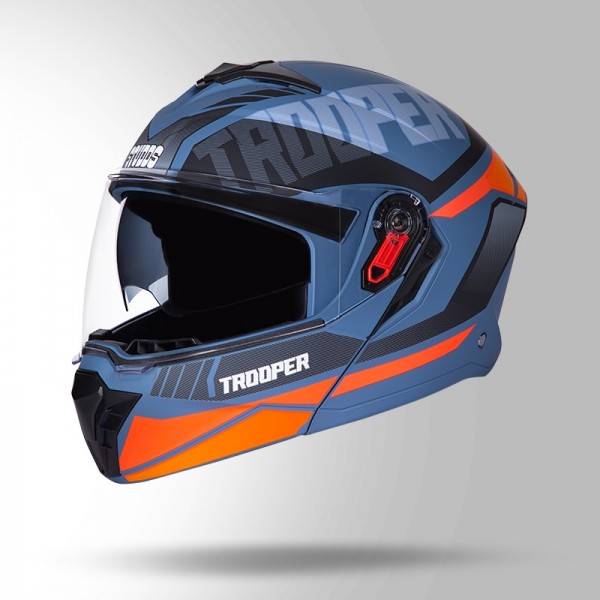 STUDDS TROOPER DV D1 DECOR MATT BLUE & PINK HELMET