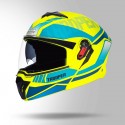 STUDDS TROOPER DV D1 DECOR MATT YELLOW & GREEN HELMET