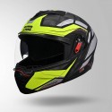 STUDDS TROOPER DV D2 HELLCAT DECOR MATT BLACK /FLUORESCENT YELLOW & YELLOW HELMET