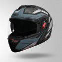 STUDDS TROOPER DV D2 HELLCAT DECOR MATT BLACK & GREY HELMET