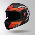 STUDDS TROOPER DV D2 HELLCAT DECOR MATT BLACK & ORANGE HELMET
