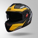 STUDDS TROOPER DV D2 HELLCAT DECOR MATT BLACK & YELLOW HELMET