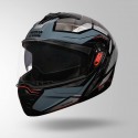 STUDDS TROOPER DV D2 HELLCAT DECOR BLACK & GREY HELMET
