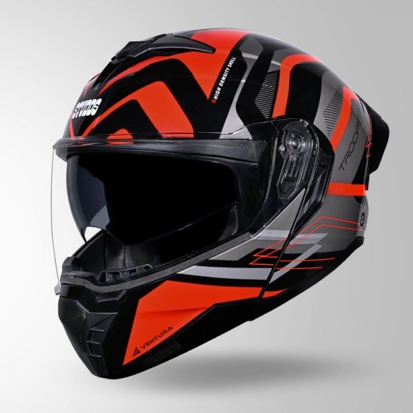STUDDS TROOPER D3 VENTURA DECOR BLACK & RED HELMET