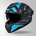 STUDDS TROOPER D3 VENTURA DECOR MATT BLACK & BLUE HELMET
