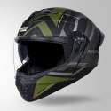 STUDDS TROOPER D3 VENTURA DECOR MATT BLACK & GREEN HELMET