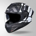 STUDDS TROOPER D3 VENTURA DECOR MATT BLACK & WHITE HELMET