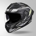 STUDDS TROOPER D4 RACE DECOR MATT BLACK / YELLOW & GREY HELMET