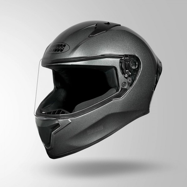 STUDDS THUNDER GUN GREY WITH SPOILER HELMET