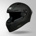 STUDDS THUNDER MATT BLACK WITH SPOILER HELMET