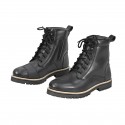 VIATERRA BRONSON RETRO MOTORCYCLE RIDING BOOTS FOR MEN BLACK