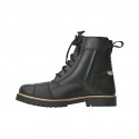 VIATERRA BRONSON RETRO MOTORCYCLE RIDING BOOTS FOR MEN BLACK