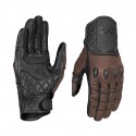 VIATERRA FUEL - RETRO CLASSIC LEATHER MOTORCYCLE GLOVES BROWN