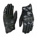 VIATERRA HOLESHOT PRO SEMI GAUNTLET HYBRID RIDING GLOVES SNOW CAMO