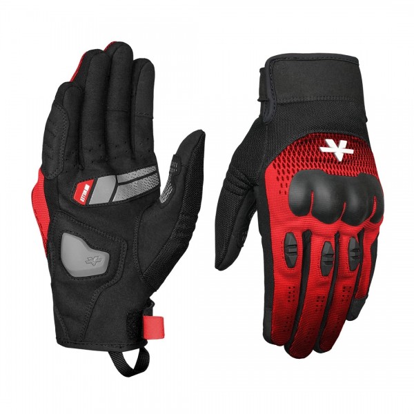VIATERRA MILLAR URBAN MOTORCYCLE RIDING GLOVES RED