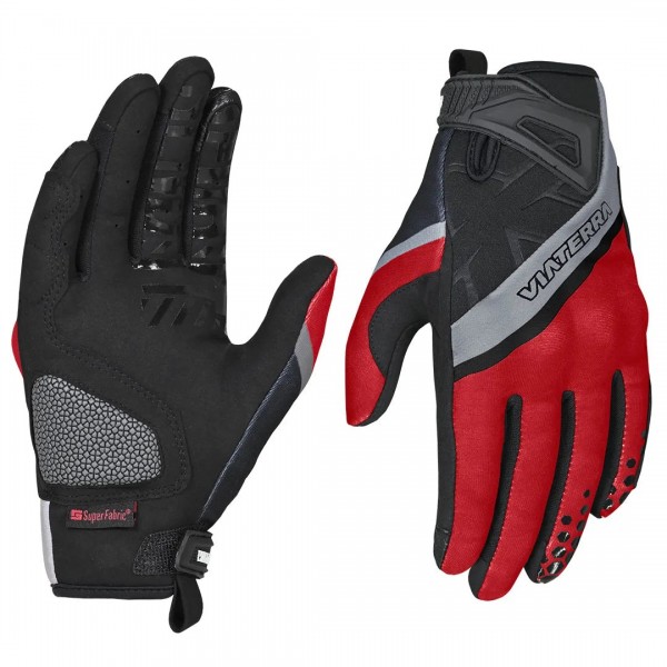 VIATERRA ROOST – OFFROAD TRAIL RIDING MOTORCYCLE GLOVES CHILLI RED