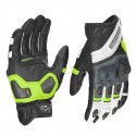 VIATERRA SHIFTER – SHORT MOTORCYCLE LEATHER RIDING GLOVES FLOURESCENT GREEN